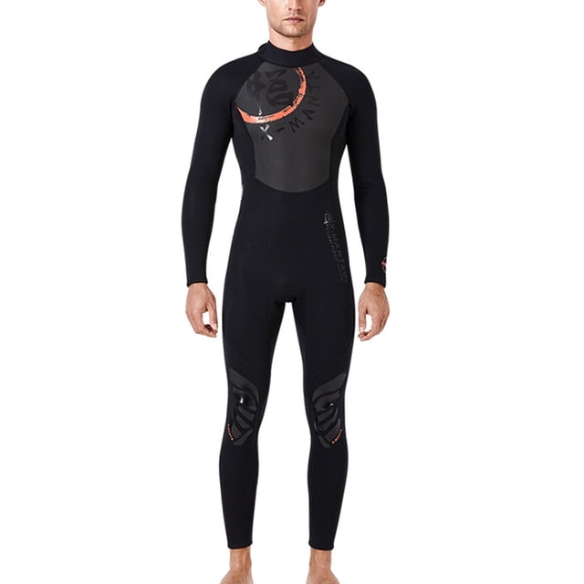 HETSUITS Caracteres chinos Traje de buceo Pareja Elasticity Elasticity UV-Protection Surf Traje para Snorkel Surfing Men's Black XXL 3MM seitruly OD017111-05