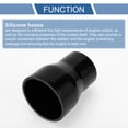 thumbnail image 4 of Unique Bargains 1 Pcs 57-76mm 2.24"-2.99" ID 100mm 3.94" Length 0 Degree Black Car Silicone Hose Universal, 4 of 7
