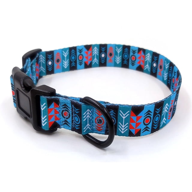 Juego de collar y correa para perros, collar suave ajustable personalizado con hebilla de liberación rápida