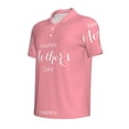 thumbnail image 3 of Daiia Happy Mother's Day Pattern Men’s Polo Shirts,Solid Deck Shirt,Classic Fit, Breathable Cotton Polo for Casual and Sport Wear-Small, 3 of 9