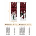 thumbnail image 6 of Fsddascl Red Plaid Christmas Snowman Blackout Curtains for Bedroom/Living Room, Thermal Insulated Kitchen Curtains, Xmas Tree Snowflake Grommet Darkening Window Treatment Drapes 42"x84"x2, 6 of 6