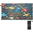 thumbnail image 2 of Coolnut Cartoon Plane Beach Towel, Oversized Travel Towel, Absorbent, Lightweight, Quick Drying, Soft and Comfortable Wash cloth, 2 of 7