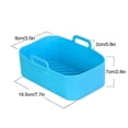 thumbnail image 2 of Silicone Pot For Air Fryer Kitchen Bbq Heating Baking Pan Rectangle Anti-scalding Hand Cover, 2 of 3