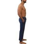 Andrew Scott Mens Pack of 3 Soft  Light 100% cotton Drawstring Yoga Lounge  Sleep Pant (3 Pack- BlackDenimHeather gray, XXX-Large)