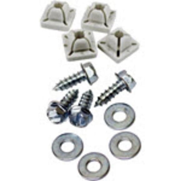 Custom Accessories 8722738 Metal & Nylon License Plate Fasteners - Case of 6