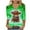 Green, variant on Women Christmas Highland Cow Shirt Cute Animal Graphic Farm Pullover Country Western Casual 3/4 Sleeve Shirts Tops