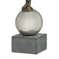 thumbnail image 4 of 6" x 28" Silver Polystone People Sculpture with Stainless Steel Accents, by DecMode, 4 of 9