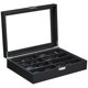 thumbnail image 1 of Organizador de Anteojos de Sol BEWISHOME Estuche para 8 Pares para Hombre Negro, 1 of 9