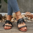 thumbnail image 6 of Summer Sandals for Women Fashionable and Casual Style Outer Wear Strap Flat Beach Slippers, 6 of 9
