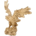thumbnail image 6 of FRCOLOR  Eagle Ornaments Decor Garden Bird Sculpture Hawk Statue Golden, 6 of 8