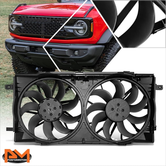 PM PERFORMOTOR for 22-25 Ford Bronco Ranger 3.0L Factory Style Radiator Cooling Fan Assembly