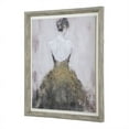 thumbnail image 3 of 17 x 21 Rectangular Framed Art, Elegant Woman Facing Away, Gold, White, 3 of 5