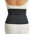 thumbnail image 4 of Waist Trainer for Women Corset Shapewear Tummy Control Body Shaper Front Buckle Breathable Waist Cincher Black, 4 of 5