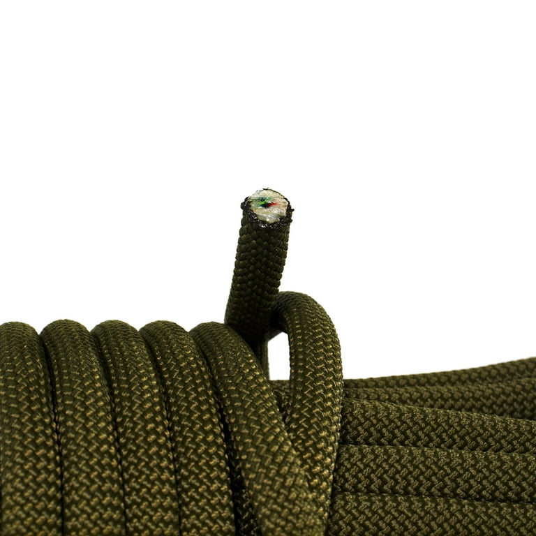 Paracord Planet 7/16-Inch Static Safety Line – 150 Feet – Climbing Rope –  Rappelling, Rescue, Police – Low Stretch – Single Colored Rope 