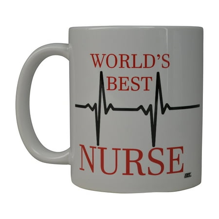 Rogue River Funny Coffee Mug World's Best Nurse Novelty Cup Great Gift Idea For Nurse Doctor CNA RN Psych Tech (World's Best)