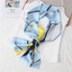thumbnail image 1 of 2023 Headscarves Skinny Scrunchies Double Layer Satin Hair Ribbon Scarf Women Fashion Headband Scarf Neck Tie Wrist Wrap Ladies, 1 of 4
