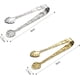 thumbnail image 5 of 2Pack Vintage Rose Handle Sugar Tongs, Stainless Steel Ice Cube Clips, Gold & Silver Food Tongs for Tea, Coffee, Desserts, Appetizers, 5 of 5