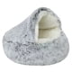 thumbnail image 1 of Cama Felpa para Cojín para Gatos Cesta para Casa Gatos Saco Dormir (gris 60*60cm), 1 of 7