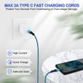 thumbnail image 2 of USB C Cable 6ft,USB C to USB C Cable 6ft,HAOANO Type C Charging Cable 6ft USBC Type C Fast Charging Cord Charger Compatible with Samsung  Android Charger Type C, 2 of 6