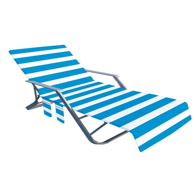 Beach Chair Cover Microfiber Beach Towel Beach Chair Cover Pool Patio Chaise Lounge Chair Cover with Pockets