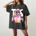 thumbnail image 1 of TayIor Sw1ft Chemises, Tylor Sw1ft Merch, Tylor Sw1ft, Chemises Blouse à Manches Courtes à Col Rond Imprimées Décontractées de Mode pour Femmes, T-Shirts Graphiques pour Amatrices de Musique pour Femmes TKFASHION Gris Foncé TTG, 1 of 5