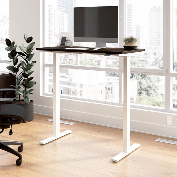 Move 60 Series 48W Adjustable Standing Desk in Mocha Cherry - Engineered Wood