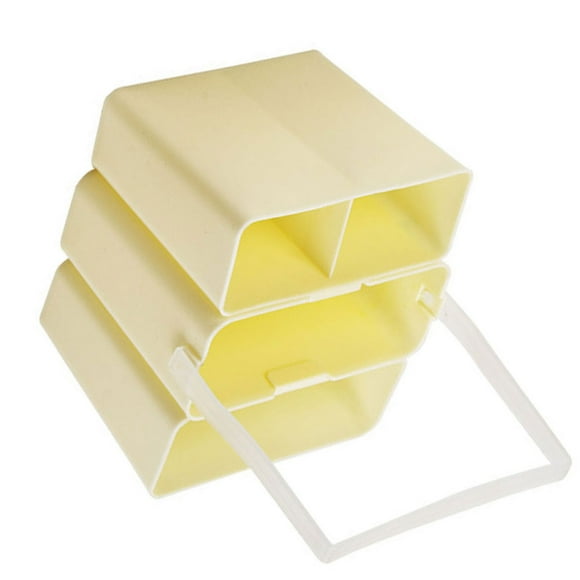 unbranded Limpiador De Pinceles De Pintura Beige Con Cubeta Plástica Desmontable Para Artistas