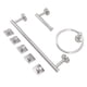 thumbnail image 3 of Accesorios De Baño, Juego De Accesorios De Baño De Apariencia Cepillada Mano De Obra Fina Fácil De Instalar Para Cuarto De Baño Crtynell Cocina, Decoración y Otros, 3 of 5