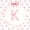 Pink White K, variant on Erosebridal Pink Bowtie Black Out Curtains,Dreamy Princess Style H Alphabet Curtains Pack of 2 (42x63 Each) For Girls Kids