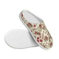 thumbnail image 3 of Kdxio Paris Vintage Women's Men's Slippers Plush Slip-On House Slipper for Winter Indoor Soft Cushion Non-slip Fluffy Slides Slippers-39/40, 3 of 7