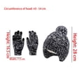 thumbnail image 3 of Girls Winter Hat Beanie Scarf & Gloves Set,Unisex, Heavyweight Acrylic, Cartoon Pattern, Casual & Practical, 3 Count, Winter Holidays Gift, 3 of 7