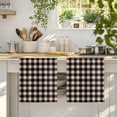 thumbnail image 3 of Dish Towels, Beige Buffalo Plaid Absorbent Kitchen Towels 2 PCS, Pastoral Black Checked Microfiber Hand Towels Dish Cloths Tea Towels for Home&nbsp;Bathroom Cleaning Drying,18X28-Inch,, 3 of 9