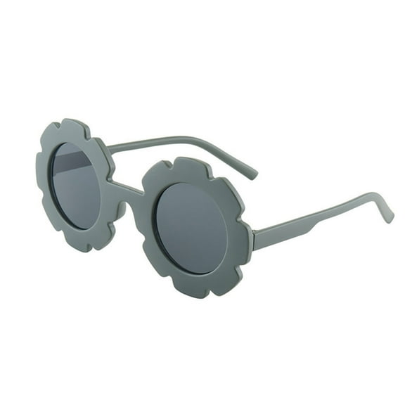 Children's Flower Sunglasses Preschool Girls' Round Flower Sunglasses Baby Cute Sunglasses Outdoor Beach Color Sunglasses