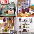 thumbnail image 5 of Bonsái de pino artificial, árbol de pino de Navidad, simulación de bonsái, plantas artificiales decorativas, plantas en macetas falsas, adornos verdes, decoración del hogar, decoración de oficina, rojo, morado, amarillo, 3 piezas Rojo Verde, 5 of 5