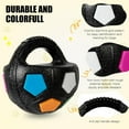 thumbnail image 5 of Dog Toy Soccer Ball with Handles, 5.11In Interactive Squeaky Floating Ball for Toss and Fetch Play, Suitable for Water Play Training and Outdoor Games, 5 of 7
