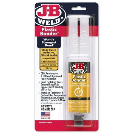 J-B Weld Plastic Bonder Tan - 25ml - Epoxy Adhesives