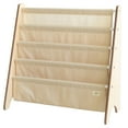 thumbnail image 1 of 3 Sprouts Recycled Fabric Kids Book Rack Storage Bookshelf Organizer in Beige for Ages 3+, 1 of 4