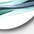 thumbnail image 3 of Designart 'Fractal Lines Grey Blue' Abstract Circle Metal Wall Art, 3 of 5