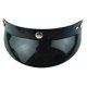 thumbnail image 5 of VCOROS Casco Peak Shield Cara abierta Casco de motocicleta retro Protector de parasol Escudo negro (Negro, 5 of 5