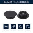 thumbnail image 3 of 10pcs Hole Plug 1/2 Inch (13mm) Button Plugs Fit for 13mm Hole, Snap in Locking Hole Tube Plug Gel, Black, 3 of 6