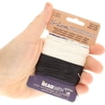 thumbnail image 5 of The Beadsmith S-Lon Bead Cord – .5 mm Twisted Nylon Cord for Stringing, TEX210, Black & White Mix, 4 Colors, 10 Yards Each Color, 5 of 7