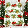 thumbnail image 4 of Craaazy Women's Christmas Printed Round Neck Long Sleeved Top Gifts, 4 of 5