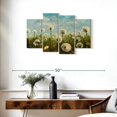 thumbnail image 3 of Elephant Stock Dancing Dandelions Seeds Wall Art - Horizontal Multi Panel Canvas - Living Room Wall Decor - Floral And Botanical Multi Panel - Green And Blue Decor - 36" x 22", 3 of 8