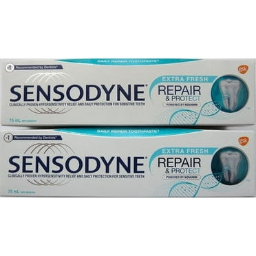 Sensodyne with Novamin, Repair & Protect, Extra Fresh 75 mL, (Pack of 2) ( Canadian )
