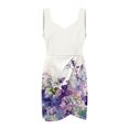 thumbnail image 2 of Gibobby Vestido Mujer Casual de Playa Verano Vestidos de verano para mujer Vestido de cóctel Vestido elegante cruzado Vestido vintage(Morado,G), 2 of 4