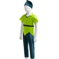 thumbnail image 2 of Peter Pan Costume for Kids Halloween Cosplay Outfits with Hat, 2 of 6