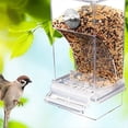 thumbnail image 4 of Comederos para PáJaros Blancos, Comedero AutomáTico para Loros, Bebedero, Contenedor de Comida para Semillas, Jaula para Periquitos PequeñOs y Medianos, 4 of 8