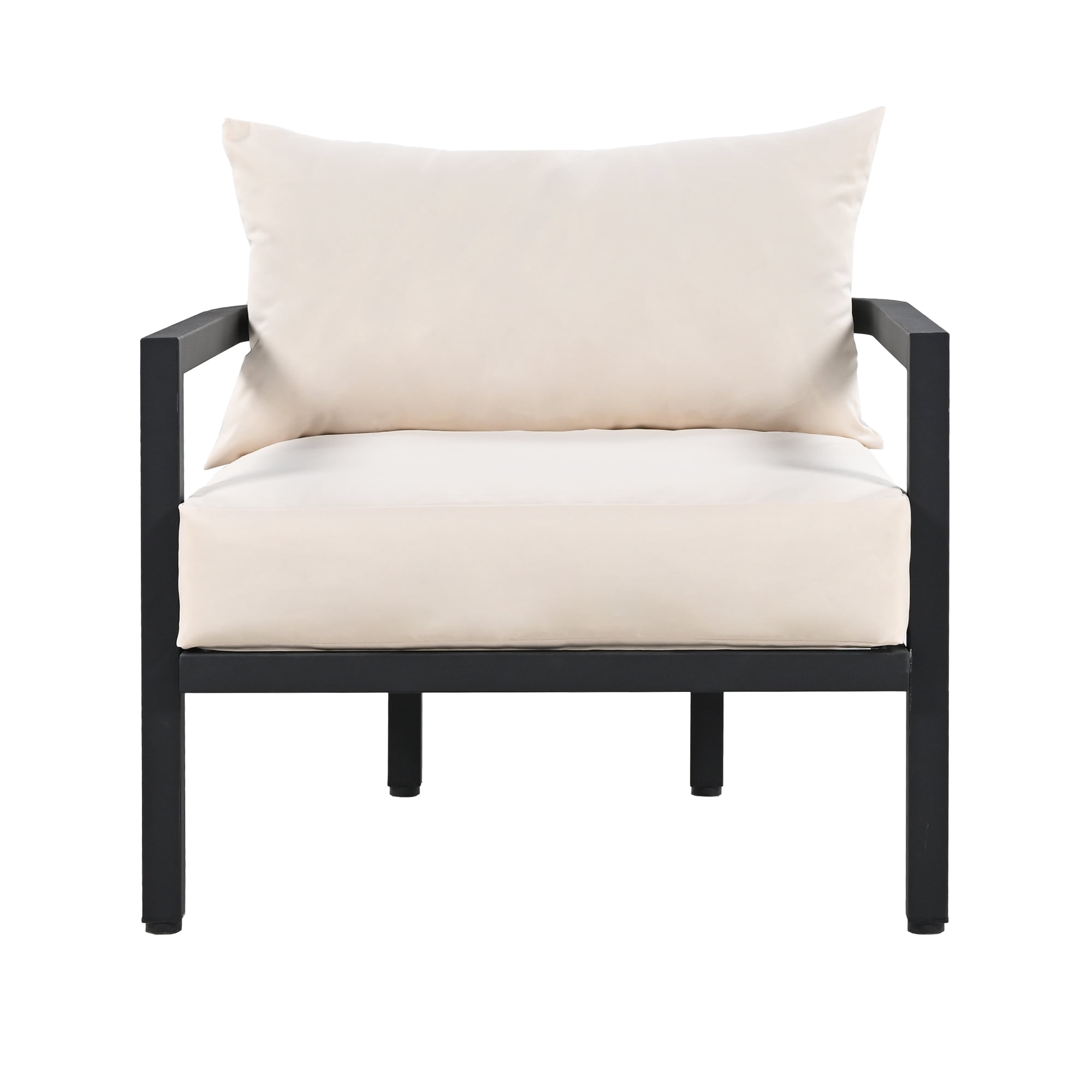 Euroco Multi-person Outdoor Steel Sofa Set, Waterproof, Anti-rust and Anti-uv, Suitable for Gardens and Lawns