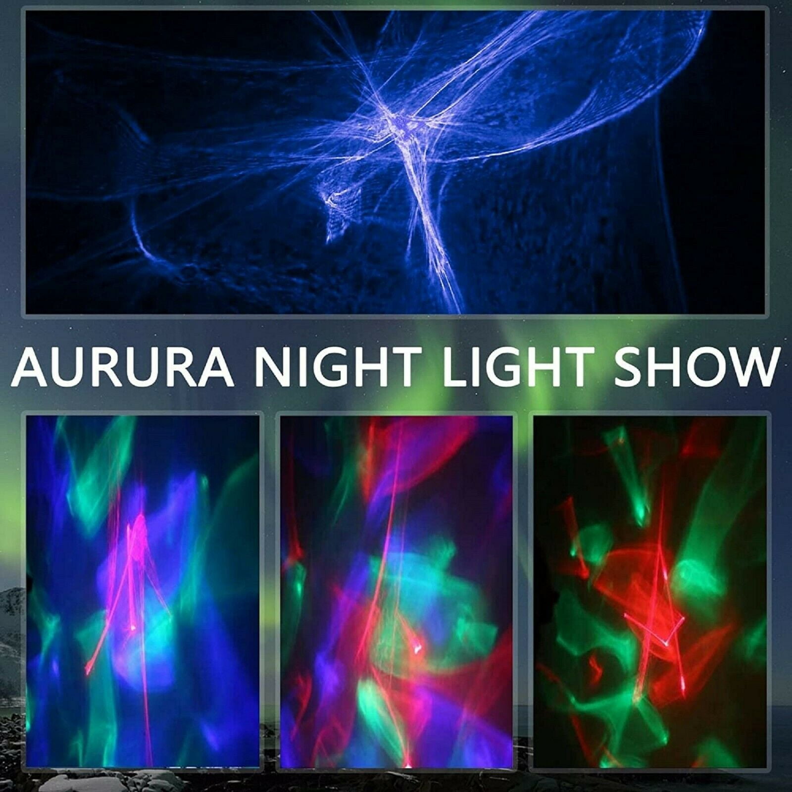 EpicGadget 3D Aurora Galaxy Star Projector - Northern Lights Nebula Cloud Projector with Remote Control Night Light for Bedroom/Game Room/Party/Bar/Home Decor, Perfect Gifts for Adults Kids (White)