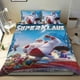 thumbnail image 1 of SuperKlaus Conjunto de sábanas temático, trío de piezas, cómodo y amigable con la piel, diseño único, regalo de decoración para el hogar para familiares, amigos y fans,173cm *218cm, 1 of 6